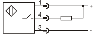 光電開(kāi)關(guān)NPN型接線圖